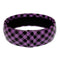 Purple Checkered Bangle Bracelet