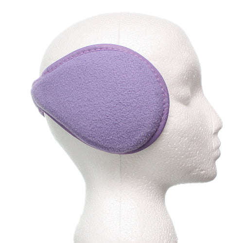 Purple Fleece Unisex Coil EarMuffs Warmers