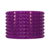 Purple Pyramid Cone Bangle Bracelet