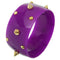 Purple Spiked Bangle Bracelet