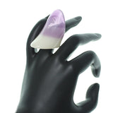 Purple Long Arch Glossy Ring