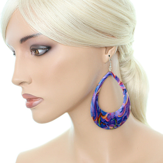 Purple Boho earrings