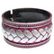 Pink Silver Glitter Iridescent Hinged Bracelet