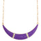 Purple Arch Gemstone Chain Necklace