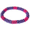 Pink Purple Connected Stretch Bracelet