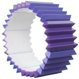 Purple Two Tone Pleated Ruffle Stretch Bracelet