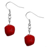 Red Beaded Illusion Invisible Necklace Set