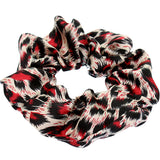 Red Cheetah Print Hair Scrunchie