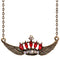 Red Crown Double Wing Chain Necklace