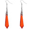 Red Faux Crystal Pointy Earrings