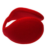 Red Fleece Unisex Coil EarMuffs Warmers