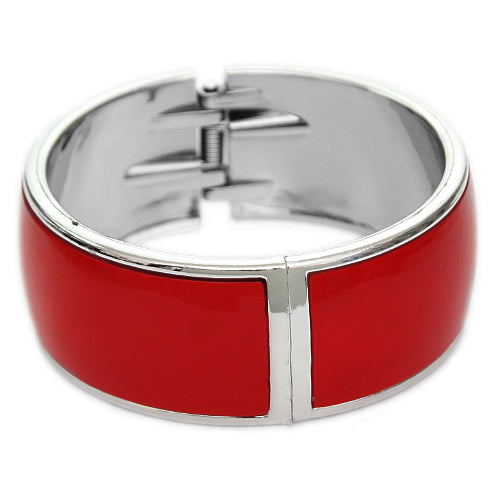 Red Lightweight Hinged Bracelet