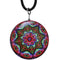 Pink Multicolor Kaleidoscope Nylon Charm Necklace