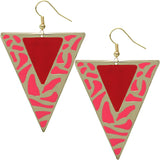 Red Pointy Earrings