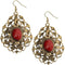 Red Beaded Earrings