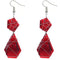 Elegant Teardrop Wrapped Dangle Earrings