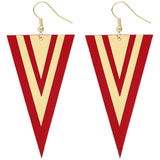 Red Mirror Earrings