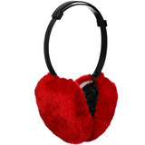Red Plush Adjustable Earmuffs