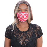 Red Swirl Pattern Face Mask