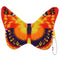 Yellow Multicolor Butterfly Coin Purse Keychain Wallet