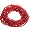 Red Iridescent Beaded Stretch Stacked Bracelets