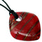 Red Glass Murano Cord Charm Necklace