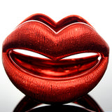 Red Sexy Large Lips Hinged Bracelet