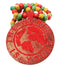 Red Wooden The World Is Yours Beaded Necklace