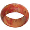 Red Wooden Circular Wheel Bohemian Ring