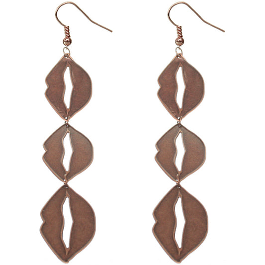 Pink Lip Earrings