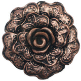 Rose Gold Flower Metal Stretch Ring