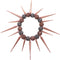 Rose Gold Gray Fireball Spike Studded Stretch Bracelet