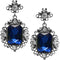 Royal Blue Elegant Earrings