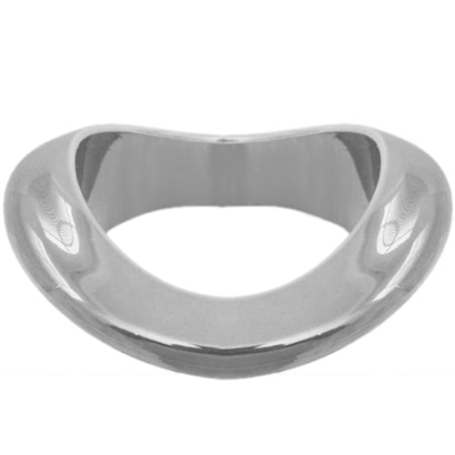 Silver Wavy Design Bangle Bracelet