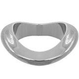 Silver Wavy Design Bangle Bracelet