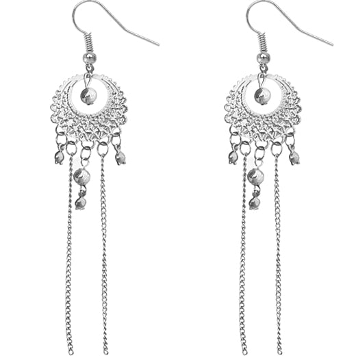 Silver Long chain Earrings