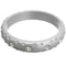 Silver Beaded Gemstone Bangle Bracelet