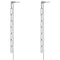 Silver Chain Link Long Dangle Earrings