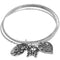 Silver Heart Butterfly Charm Bracelets