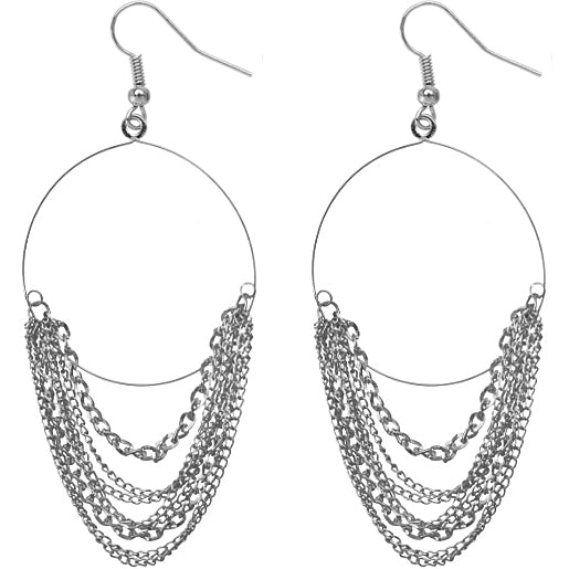 Silver Chain Earrings