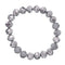 Silver Briolette Bead Stretch Bracelet