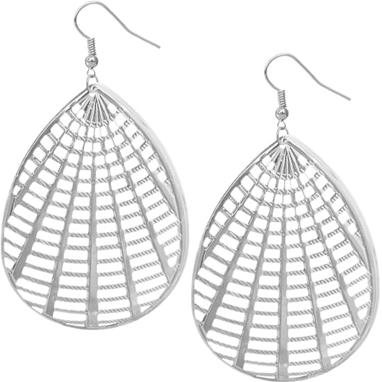 Silver Cutout Earrings