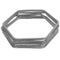 Silver Geometry Hexagon Stacked Bracelets