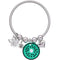 Green Kiwi Butterfly Charm Bracelet