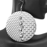 Silver Studded Cone Earrings