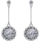 Silver Confetti Vertical Bar Drop Earrings