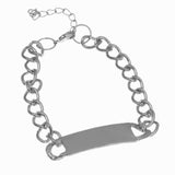 Silver Chain Link ID Bracelet