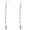 Silver spear earrings