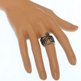 Silver Octopus Mini Statement Ring