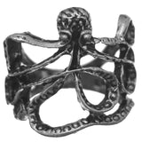 Silver Octopus Mini Statement Ring